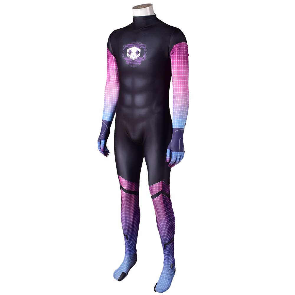 Juego Overwatch OW SOMBRA HACKER Cosplay Costume Zentai para las mujeres