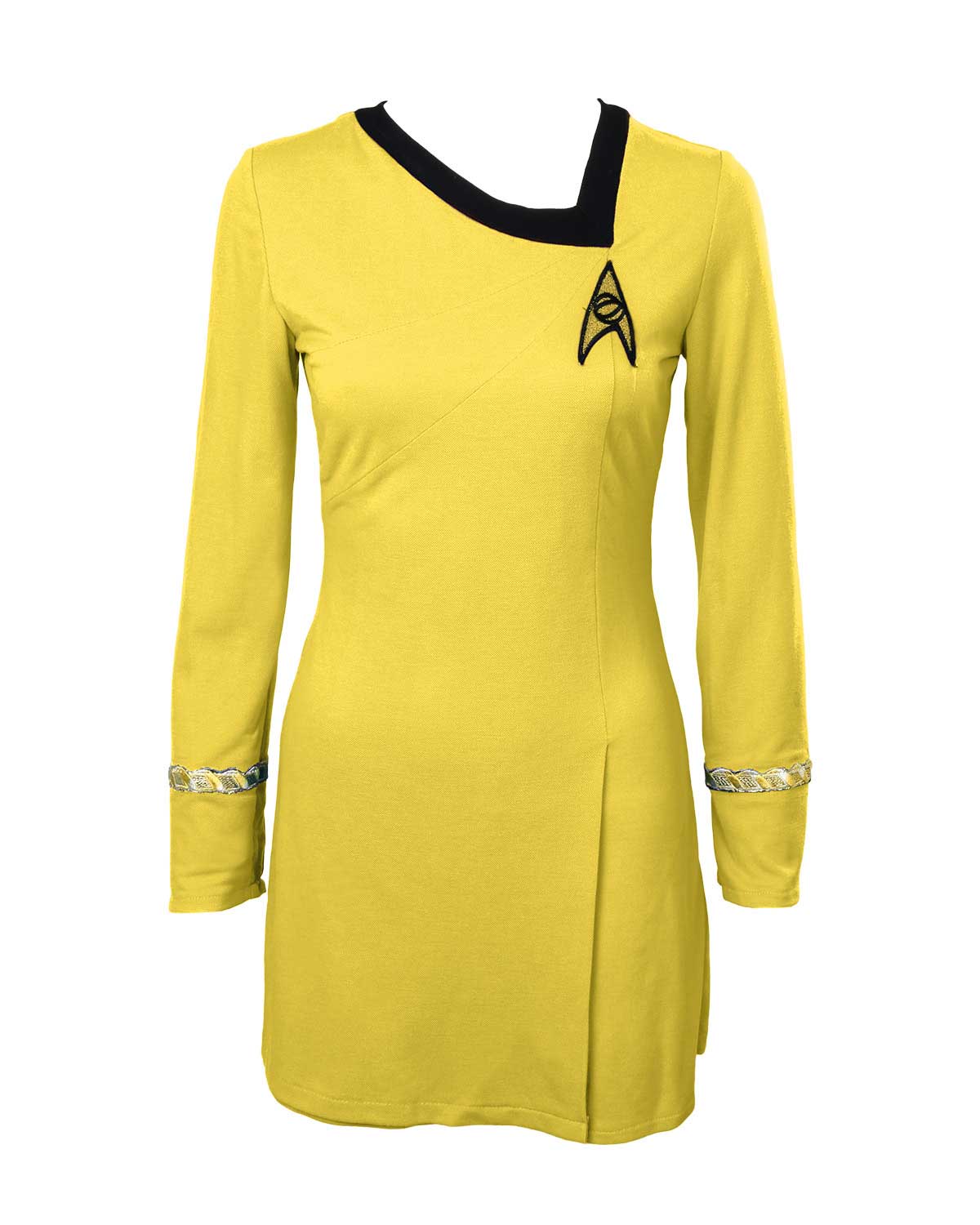 Star Trek El vestido rojo amarillo azul de la generación azul
