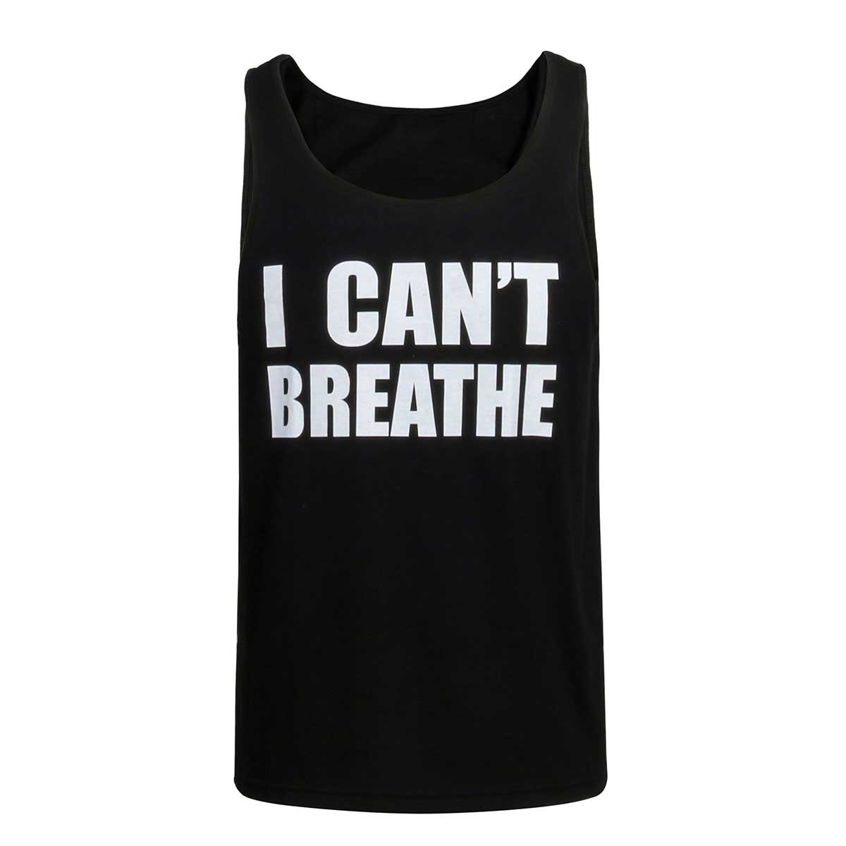 No puedo respirar la camisa sin mangas, protesta por camiseta