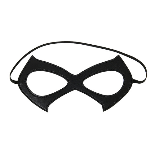 Harley Quinn Mascarilla de cuero negro Gran Accesorio de Halloween