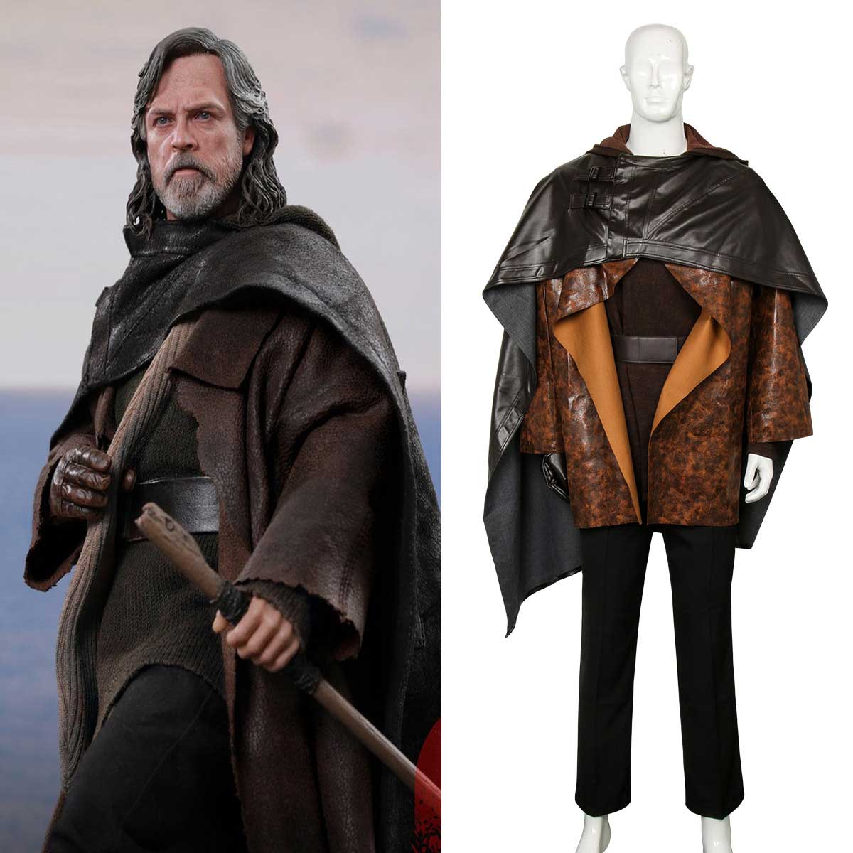 Star Wars Último Jedi Luke Skywalker Cospaly Cospaly