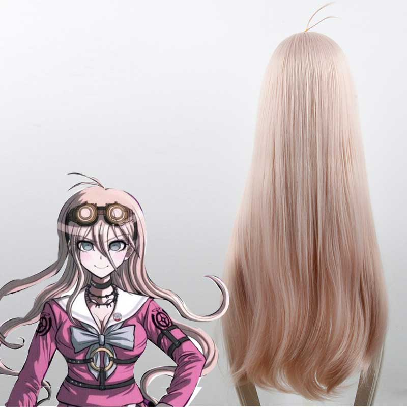 danganronpa v3: matando a Harmony Iruma Miu Cosplay WIG Long Wavy Synthetic Hair