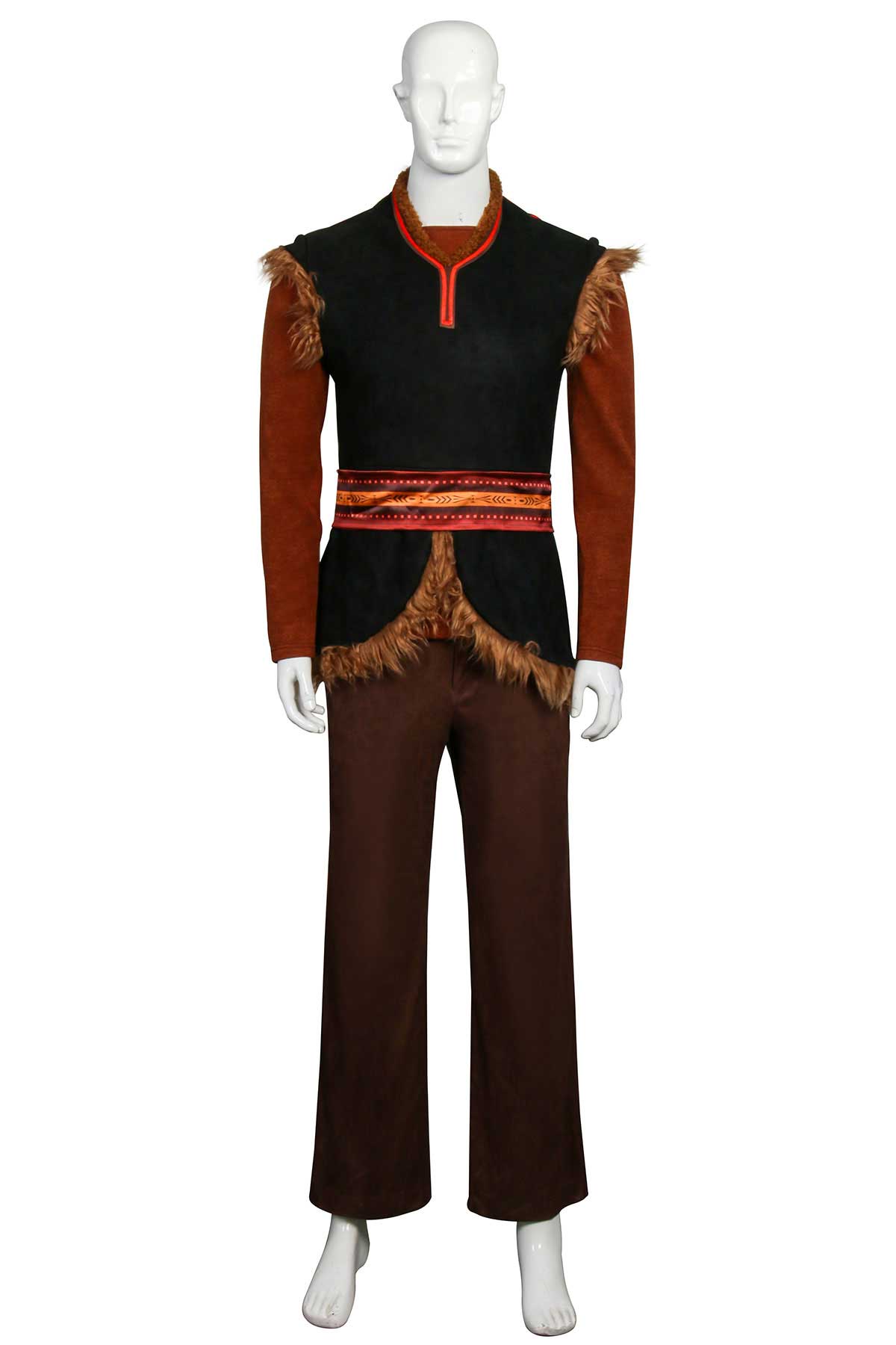 disney congelado 2 disfraz de kristoff de Halloween de Halloween Cosplay Sweater Cinturón Pantalones