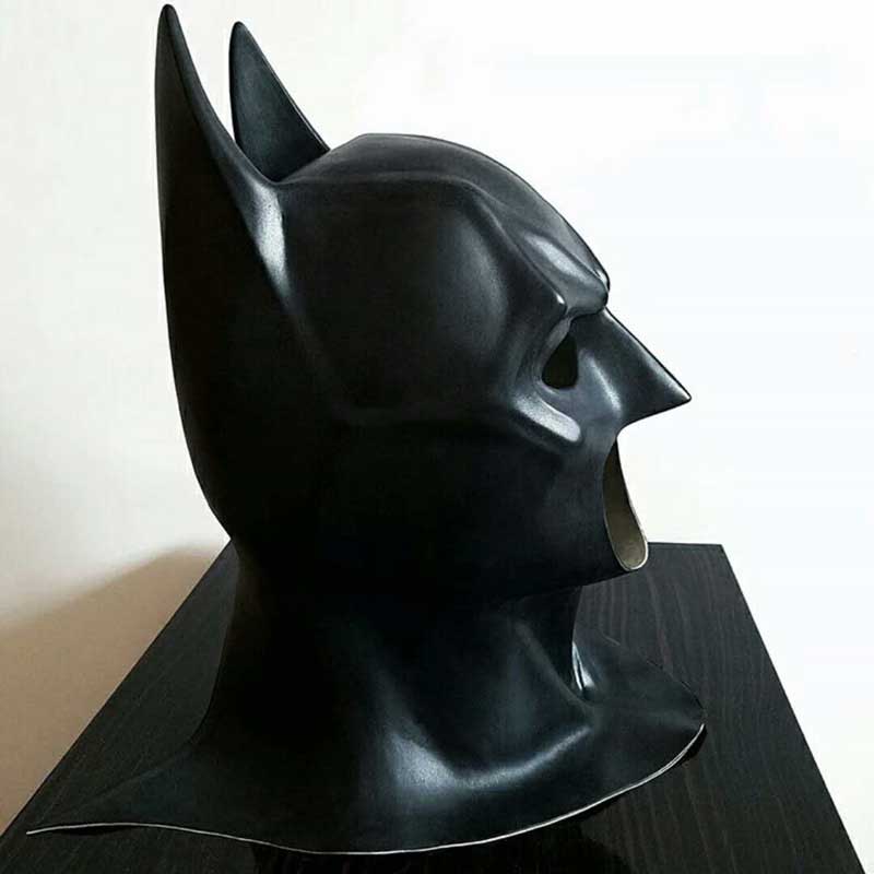 adulto Dark Knight Batman Batman Bruce Wayne Maldito Látex Máscara de Halloween Superhéroe Cosplay