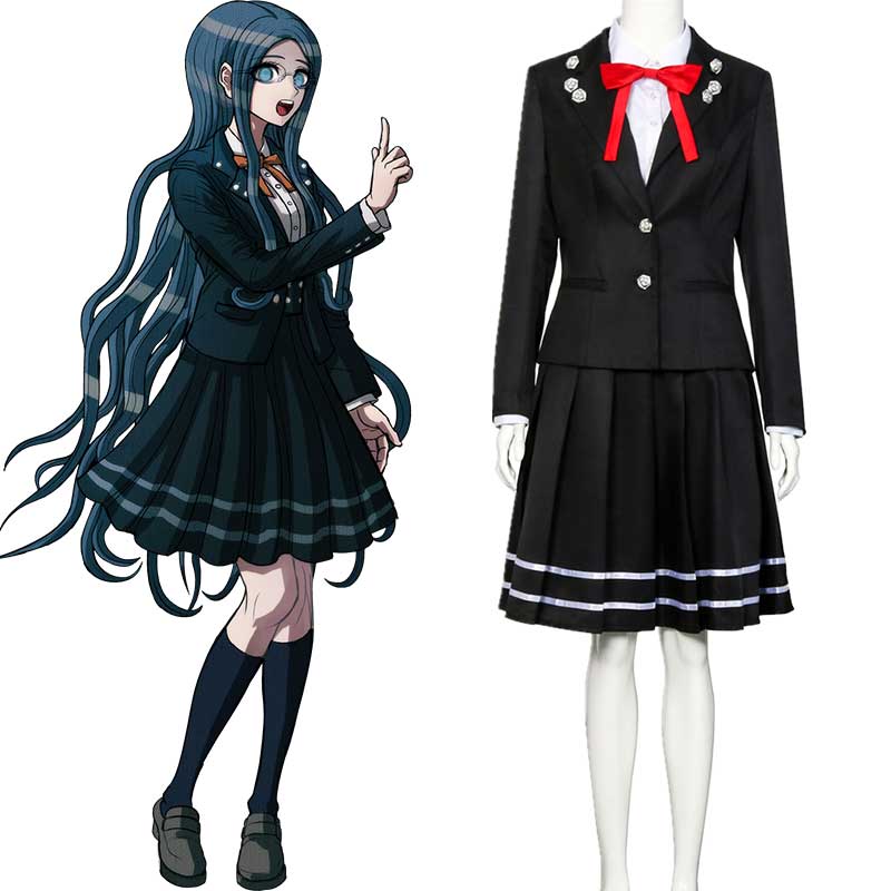 anime danganronpa v3 shirogane tsumugi escolar uniforme de la escuela traje de vestuario de carnaval de halloween cosplay