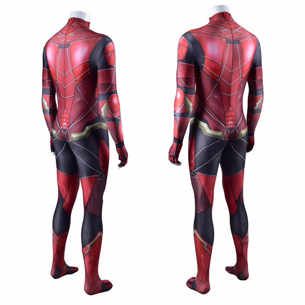El flash Disfraz Justice League Superhero Barry Allen Cosplay Zentai Suit