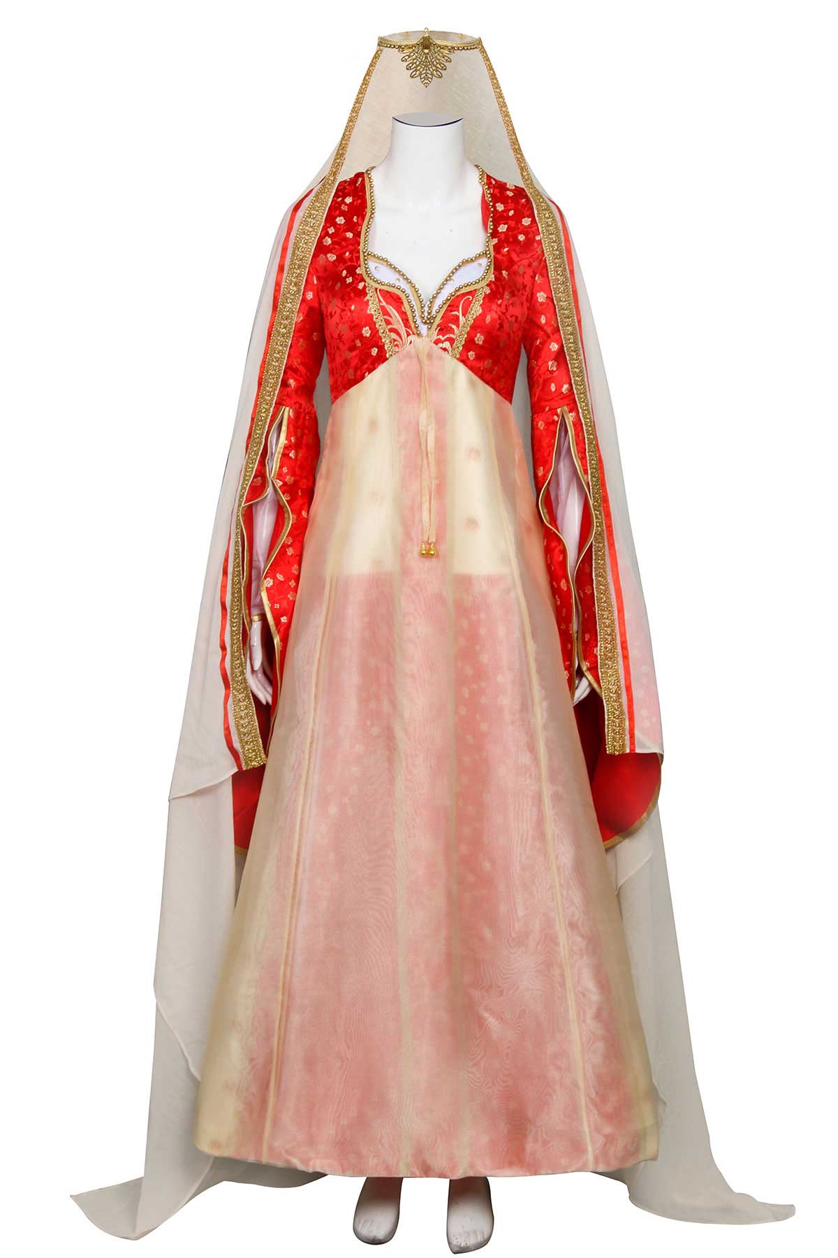 disney 2019 Aladin Dalia Cosplay Vestido de noche Veils