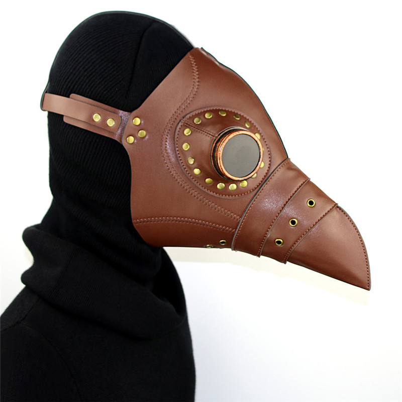 Steampunk medieval Black Death Plague Doctor Bird Bak Máscara