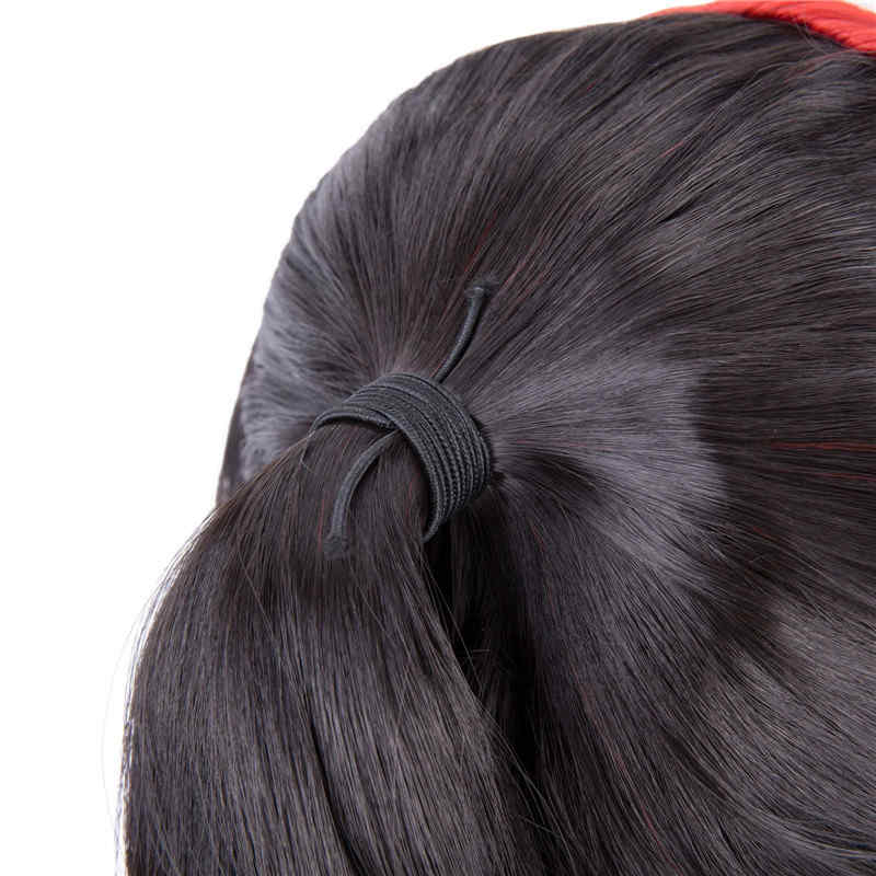 Harley Quinn Cosplay Red Black Wig Película Suicide Squad