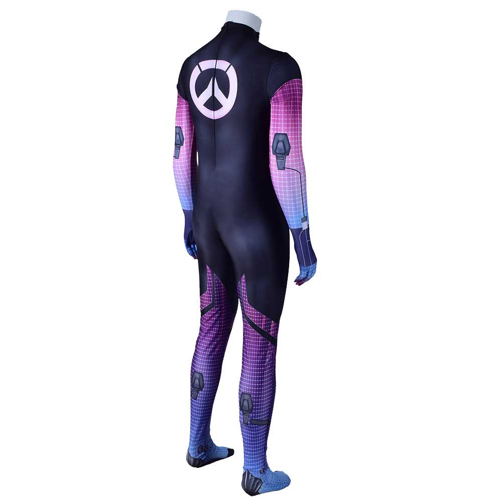 Juego Overwatch OW Sombra Hacker Cosplay Costume Zentai para las mujeres