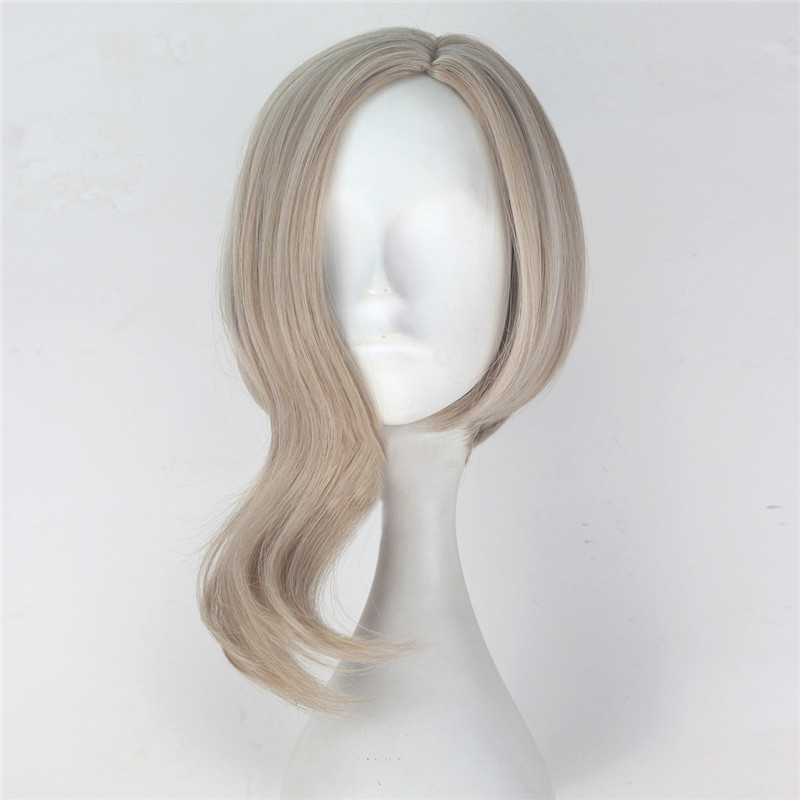 Capitán de anime de película Marvel Carol Danvers Avengers Cosplay WIG Superhero Capitán Mujer Carol Danvers Blo nd Disfraces de Halloween peluca de pelo