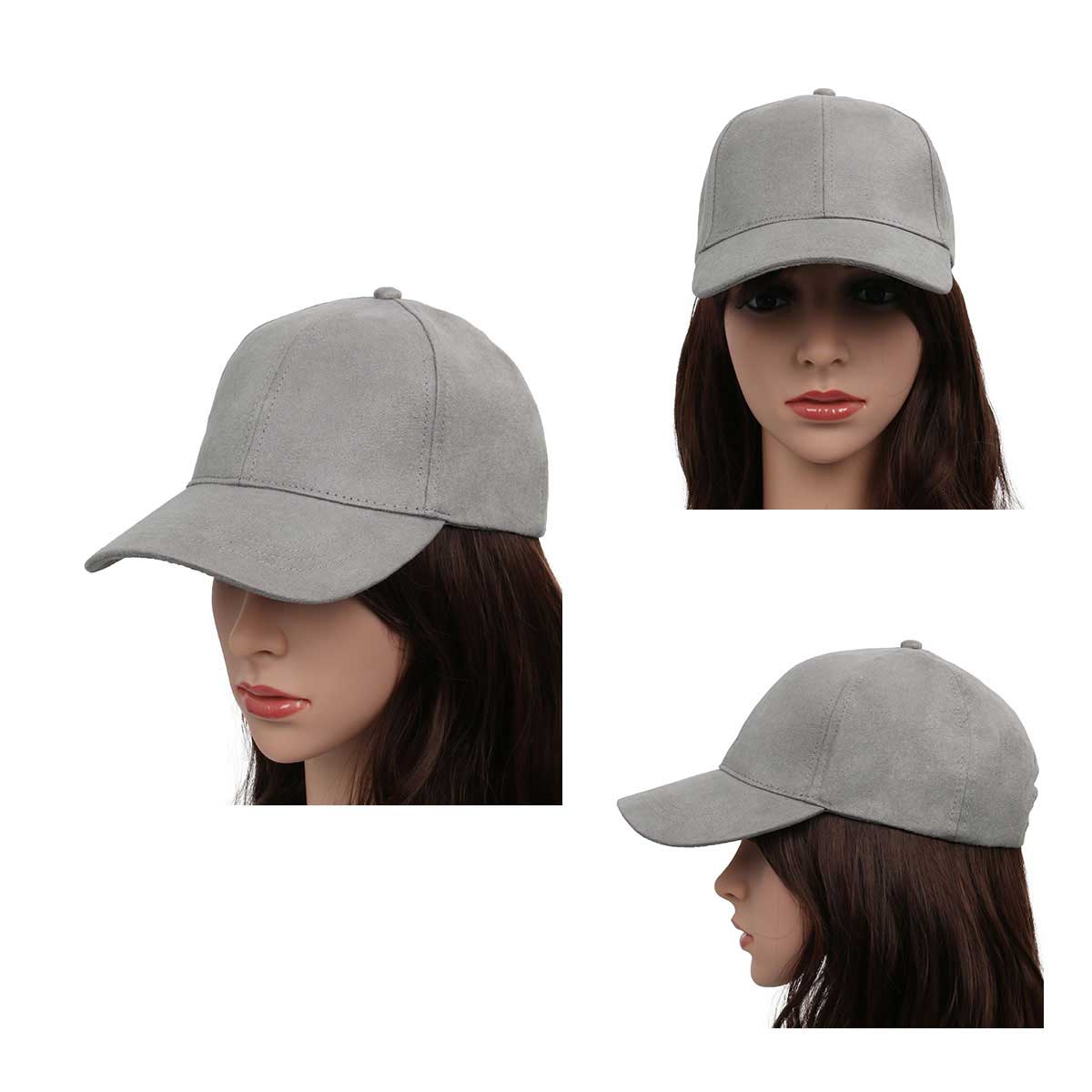 gorra de béisbol hombres mujeres - Sombrero liso ajustable clásico