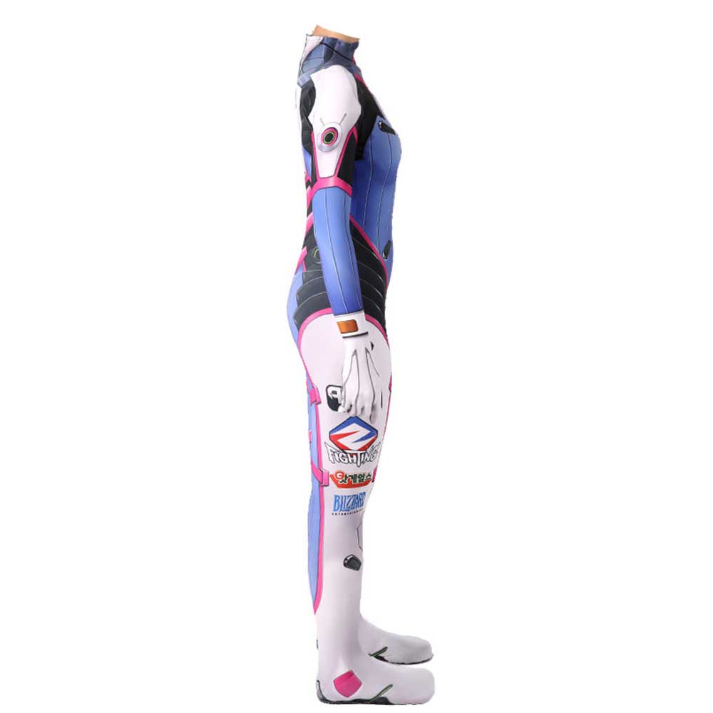 Juego Overwatch D.VA Cosplay Costume Charlet Chung Body